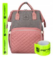 Plecak damski do samolotu bagaż podręczny wielofunkcyjny mommy bag PETERSON