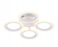 LAMPA SUFITOWA PLAFON NOWOCZESNY LED 4x RING 48W PILOT 3000-6500K