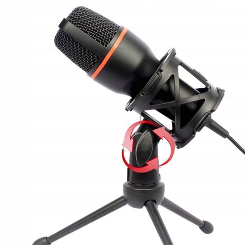 MIKROFON DO KOMPUTERA POJEMNOŚCIOWY STUDYJNY KARAOKE STREAM GAMING USB RGB na Arena.pl