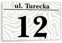 Tabliczka Tablica ADRESOWA ALUMINIOWA Numer domu cyfry ulica 30x20