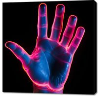 Obraz 100x100cm Dotyk Przyszłości