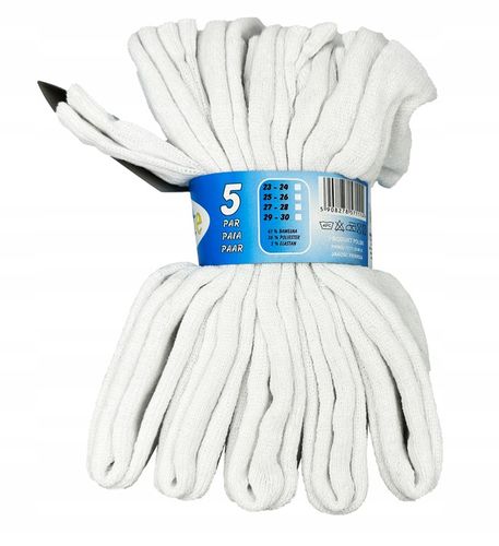 15 par SKARPETY białe BAWEŁNA polskie frotte CIEPŁE WYSOKIE MĘSKIE 43-46 na Arena.pl