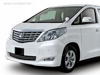 Toyota Alphard - Chromowane Listwy Chrome Grill Atrapy Zderzaka Tuning