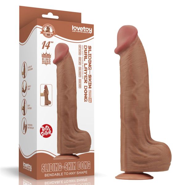 14'' King Sized Sliding Skin Dual Layer Dong Brown zdjęcie 1