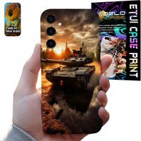 ETUI CASE SAMSUNG GALAXY S24 FE CZOŁG CZOŁGI WOJSKO WOJNA WZORY + SZKŁO