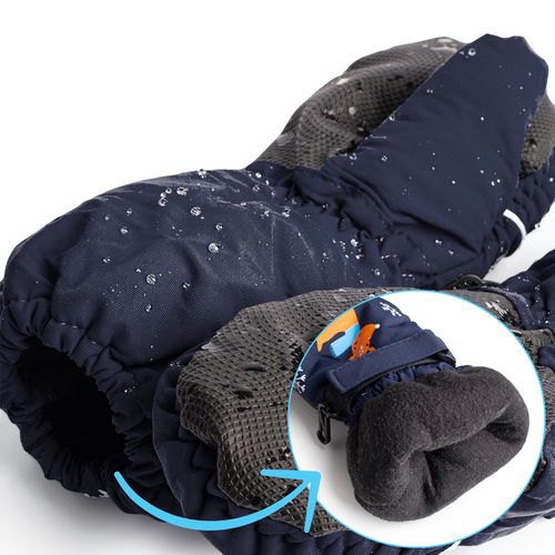 Rękawiczki Zimowe Jednopalczaste Granatowe Narciarskie Wodoodporne Rękawice na Arena.pl