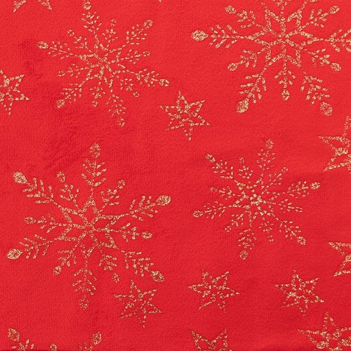 BIEŻNIK NA STÓŁ CZERWONY ZE ZŁOTYM WZOREM 28 X 300 CM POLIESTER na Arena.pl