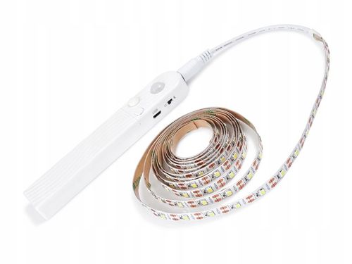 TAŚMA LED MONO 2M Z CZUJNIKIEM RUCHU NA BATERIE na Arena.pl