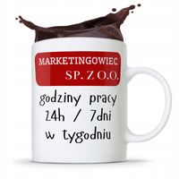 Dla Marketingowca Kubek Marketingowiec Sp. Z O.o. Z Nadrukiem Ze Zdjęciem