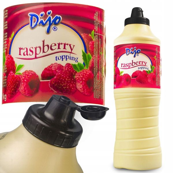 Sos Polewa do Lodów DIJO Topping 1kg Malinowy zdjęcie 5