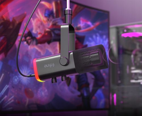 Mikrofon dynamiczny studyjny Fifine AM8 AMPLIGAME USB/XLR RGB gamingowy PnP na Arena.pl