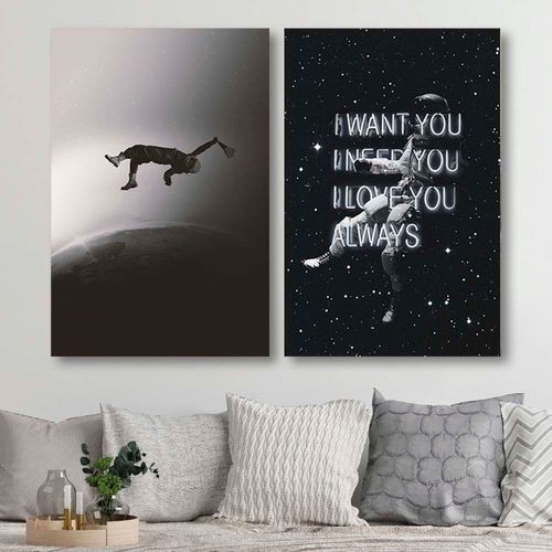 Plakat, Abstrakcyjny astronauta 50x70 na Arena.pl