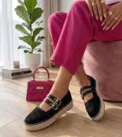 Czarne Espadryle Na Platformie Marcelle 38