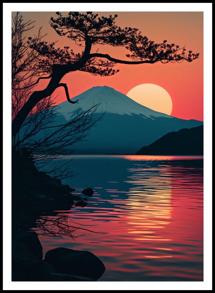 Plakat 67,5x95cm Góra Wieczorem zdjęcie 3