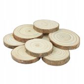 Drewniane PLASTRY krążki surowe 35-40mm 8szt.