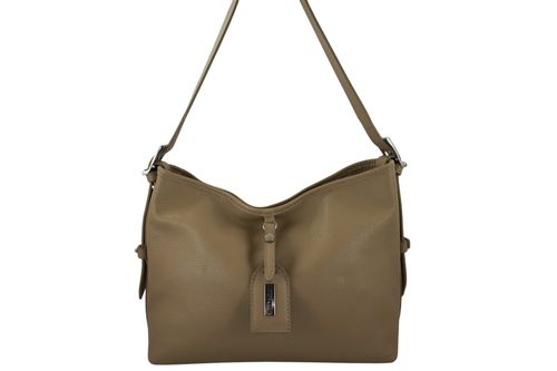 Codzienna torebka damska na ramię - Beżowa na Arena.pl