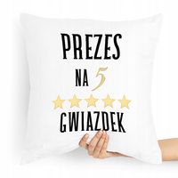 Dla Prezesa Viceprezesa Poduszka Na 5 Gwiazdek Z Nadrukiem Ze Zdjęciem