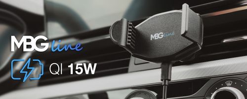 UCHWYT SAMOCHODOWY Z ŁADOWARKĄ INDUKCYJNĄ 15W QI na Arena.pl