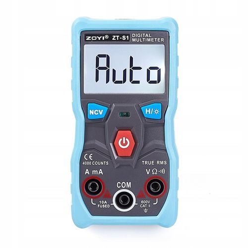 MULTIMETR CYFROWY AUTOMATYCZNY ZT-S1 TRUE RMS NCV MIERNIK NAPIĘCIA PRĄDU na Arena.pl