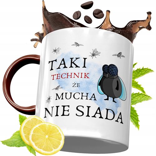 Kubek Bordowy Dla Technika Na Urodziny Prezent Z Nadrukiem Ze Zdjęciem na Arena.pl