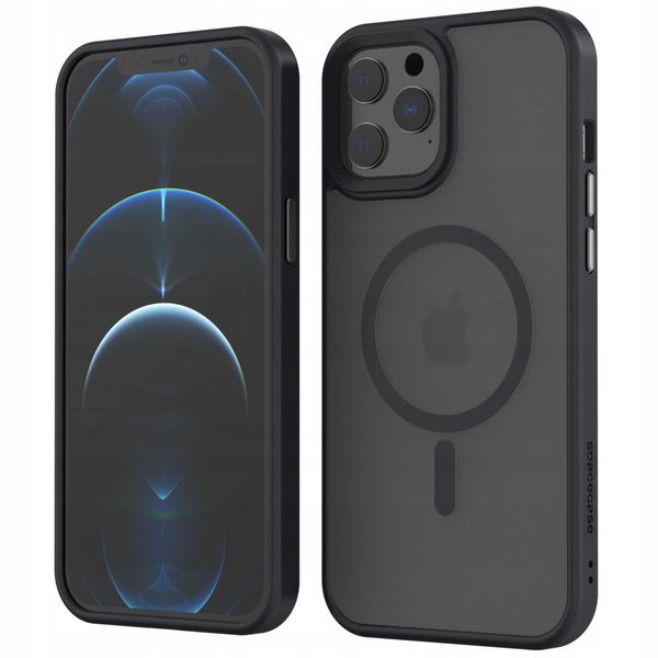 Spacecase Hybrid Mag Iphone 12 Pro Max Black zdjęcie 10