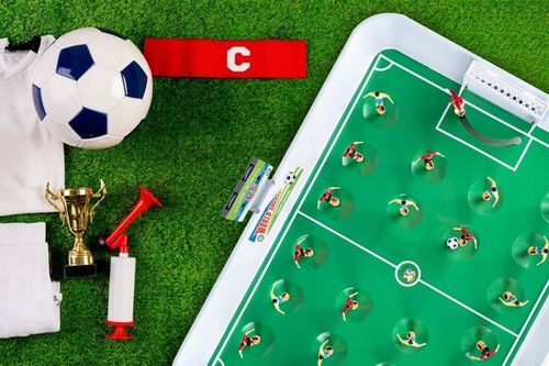 Piłkarzyki Sprężynowe XXL Piłka Duże Gra do Piłki Nożnej 22 Piłkarzy Dzieci na Arena.pl