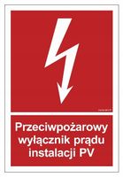 Przeciwpożarowy Wyłącznik Prądu Instalacji Pv 10X1
