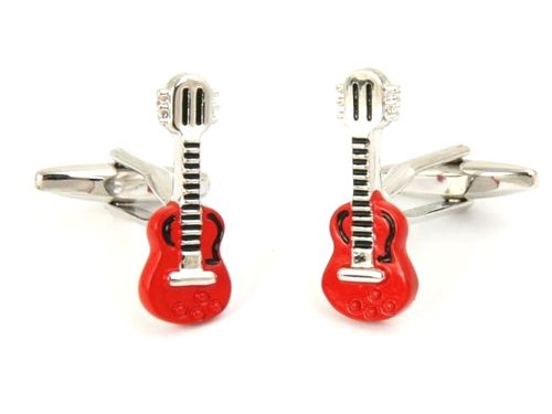 Spinki do mankietów - czerwone gitary na Arena.pl