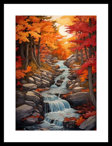Plakat 21x29,7cm Jesienne Wodospady na Arena.pl