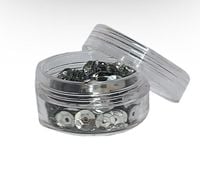 Cekiny w pudełeczku 6 mm SREBRNE