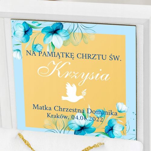 Złoty Krzyżyk z Łańcuszkiem na Chrzest dla Chłopca 585 Pamiątka Chrztu na Arena.pl