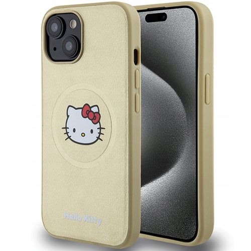 ETUI DO IPHONE 15 / 14 / 13 HELLO KITTY HARDCASE LEATHER KITTY HEAD na Arena.pl