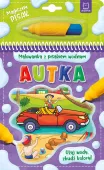 Autka. Malowanka z pisakiem wodnym