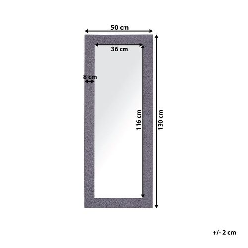 Lustro Ścienne 50 X 130 Cm Szare Lilas na Arena.pl
