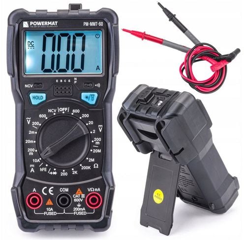 MULTIMETR CYFROWY ELEKTRYCZNY MIERNIK PRĄDU LCD PM-MMT-60 na Arena.pl