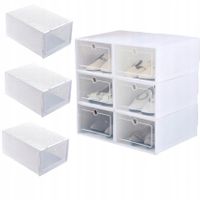 6x PUDEŁKO POJEMNIK NA BUTY OBUWIE ORGANIZER KLAPA SZAFKA MODUŁOWA REGAŁ