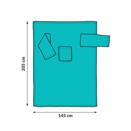 Kocyko-szlafrok - Miętowy na Arena.pl