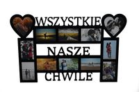 Multirama ramka na zdjęcia z napisem Wszystkie Nasze Chwile mdf 12 zdjęć