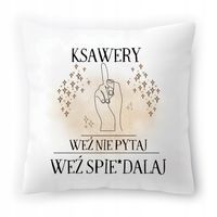 Poduszka Dla Ksawerego Na Urodziny Ze Zdjęciem Na Prezent Biała 40X40 Cm