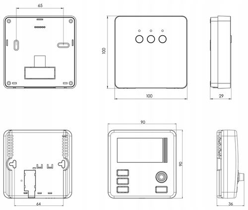BEZPRZEWODOWY STEROWNIK KOTŁA PIECA REGULATOR TEMPERATURY TERMOSTAT AURATON na Arena.pl