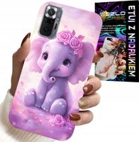 ETUI DO XIAOMI NOTE 10 PRO - SŁODKI SŁONIK NA RÓŻOWYM TLE CASE +FOLIA