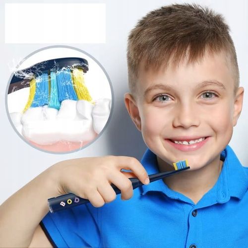 Szczoteczka soniczna dla dzieci 3-12 lat niebieska SEAGO SG-2303 USB-C na Arena.pl