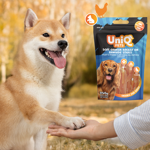 Przysmaki dla psa filet z piersi kurczaka WOOFERS 250g UNIQ PETS na Arena.pl