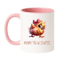MAM TO W DUPIE Wzór - Klasyczny Biało-Różowy 330 ml