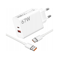 Ładowarka Xiaomi 67W z funkcją szybkiego ładowania QC 45W PD