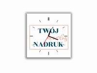 ZEGAR SZKLANY KWADRATOWY - pakiet 50 sztuk