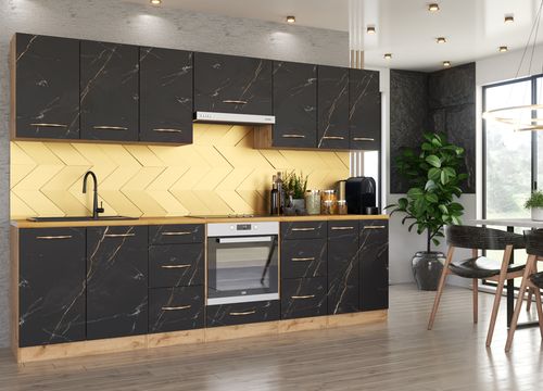 Meble Kuchenne Duże Pojemne Z Blatem 2.8m Pojemne Wotan San Sebastian Wotan na Arena.pl