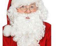 BRODA+PERUKA+OKULARY ŚWIĘTEGO MIKOŁAJA ZESTAW DO STROJU MIKOŁAJA PRZEBRANIE