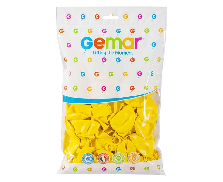 balony 100szt żółte 10" zdjęcie 1