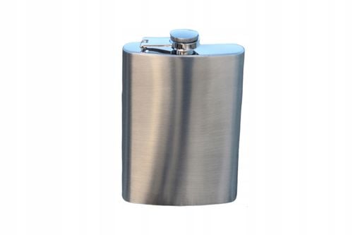 Elegancka Piersiówka Stalowa 270ml w Srebrnym Wykończeniu na Arena.pl